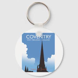 Llavero Cartel de viaje en tren de Coventry West Midlands 
