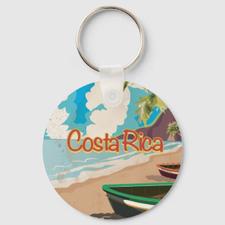 Llavero Cartel de viaje vintage de Costa Rica