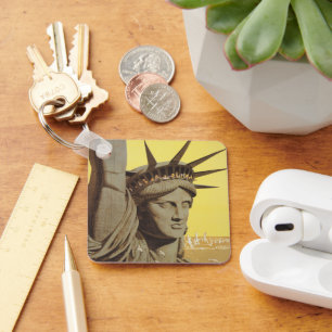 Llavero Cartel De Viajes Para Nueva York, United Air Lines