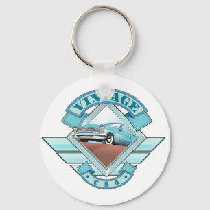 Llavero Cartel de vuelo al estilo vintage de los 50 para v