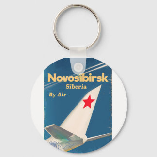 Llavero Cartel de vuelo de Novosibirsk Siberia unión sovié