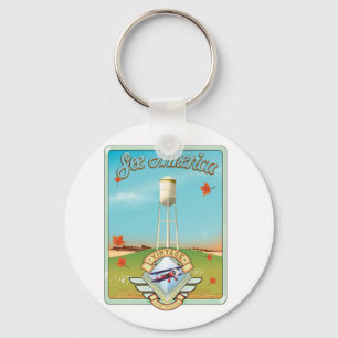 Llavero Cartel de vuelo vintage al estilo de los 50 'Ver A