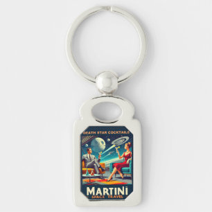 Llavero Carteles de viaje espaciales Martini Tragos de la