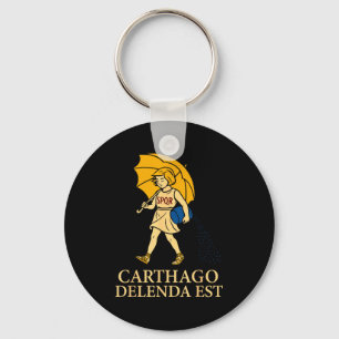 Llavero Carthago Delenda Est Vestimenta Divertida de Histo