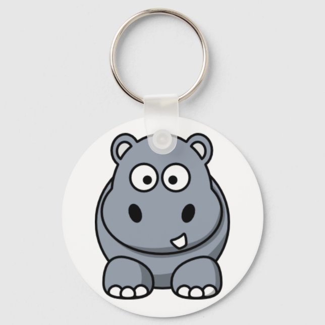 Llavero Cartoon Hippo (Anverso)