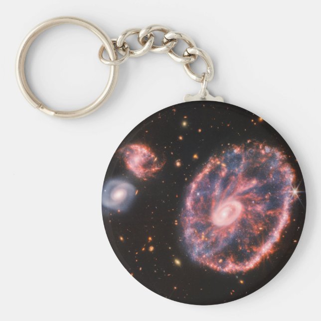 Llavero CartWheel Galaxy JWST James Webb Space Telescope (Frente)