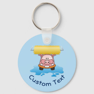 Llavero Carwash Pig Keychain