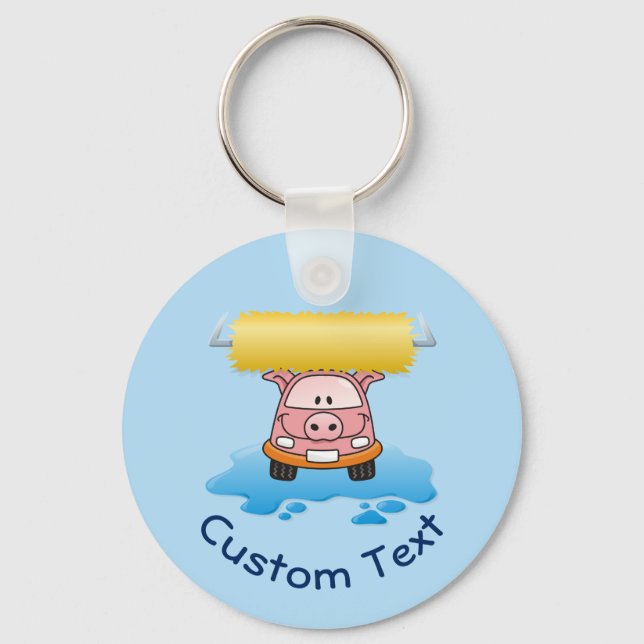 Llavero Carwash Pig Keychain (Anverso)