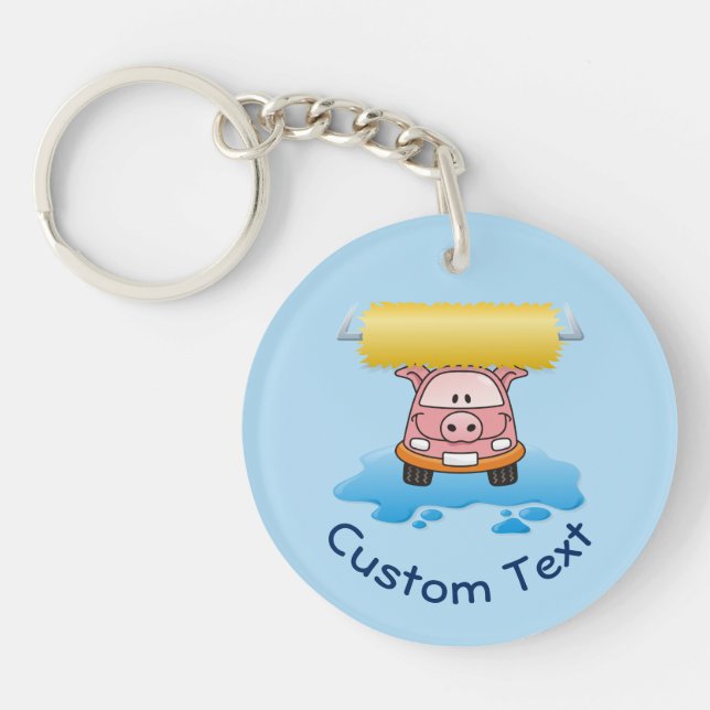 Llavero Carwash Pig Keychain (Frente)