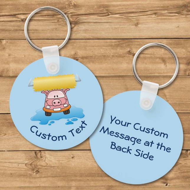 Llavero Carwash Pig Keychain (Subido por el creador)