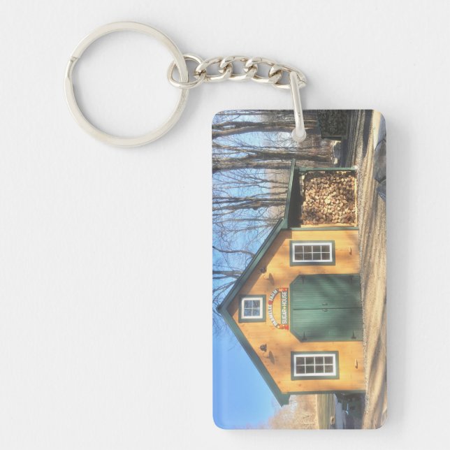 Llavero Casa De Azúcar De Maple En Parmelee Farm (Frente)