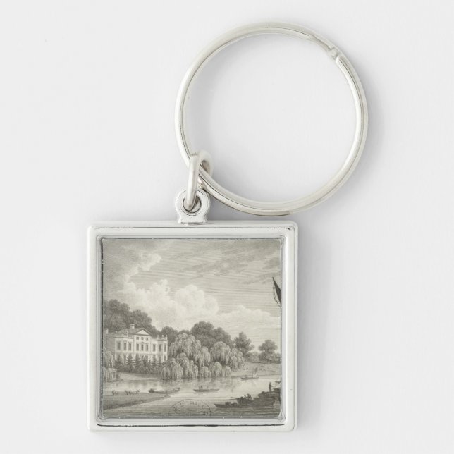 Llavero Casa de campo con el lago y los barcos (Frente)