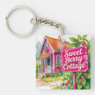 Llavero "Casa de Campo de Frambuesa Sweet Berry Cottage"