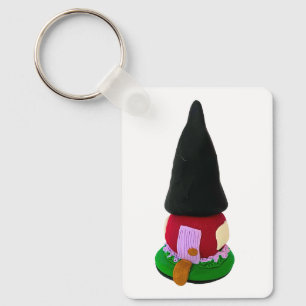 Llavero Casa De Gnome Cuidada, Hecha A Mano En Clay De Pol