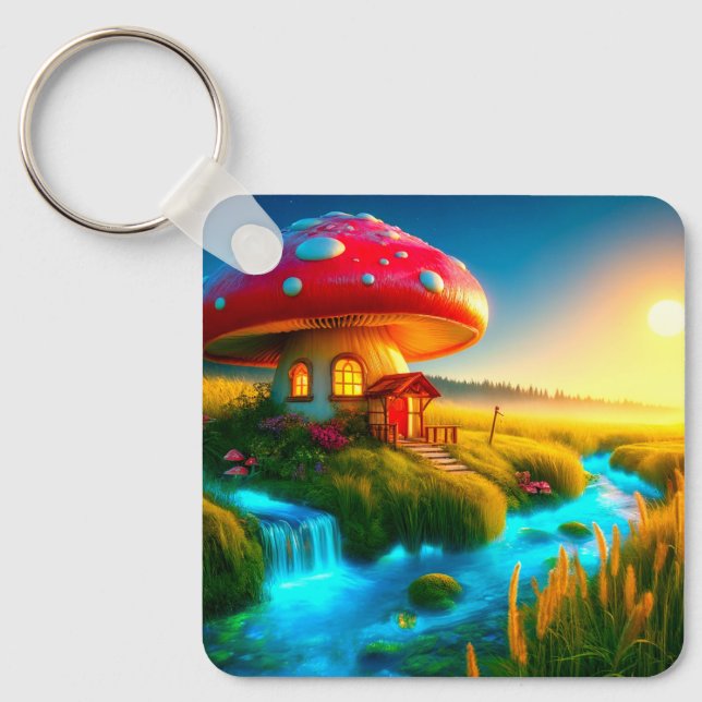 Llavero Casa de hongos (Anverso)