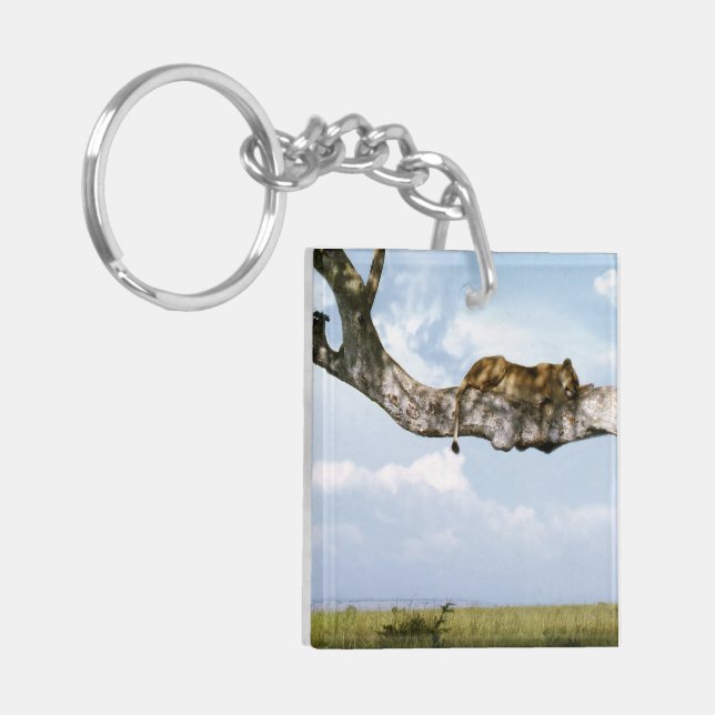 Llavero Casa De La Oficina De Leones Personaliza Destiny D (Frente Izquierda)