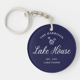 Llavero Casa de lago familiar decoración costera personali