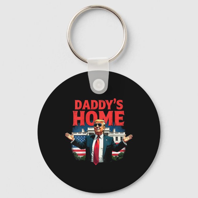 Llavero Casa de papá de Trump 2024 (atrás) 2025 Take Ameri (Anverso)