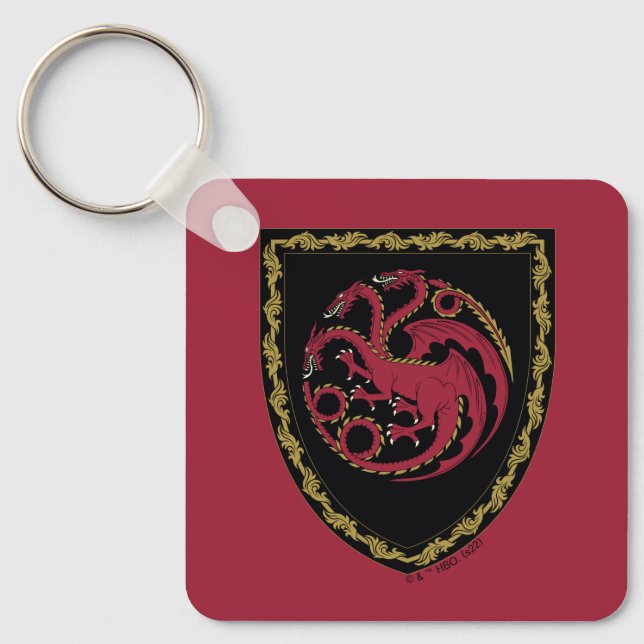 Llavero CASA DEL DRAGÓN | Escudo de House Targaryen (Anverso)