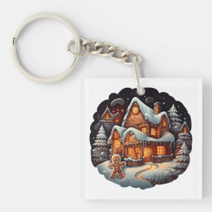 Llavero Casa del hombre de Gingerbread de Navidad