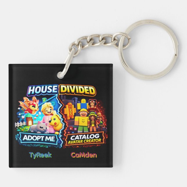 Llavero Casa Dividida Adopt Me vs Catalog Avatar Creator (Atrás)