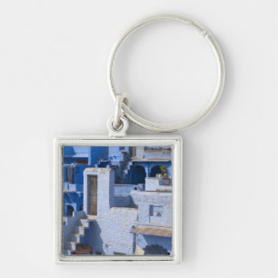 Llavero Casa pintada de azul tradicional, Jodphur