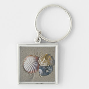 Llavero Casas de mar en la tarjeta de visita de playa