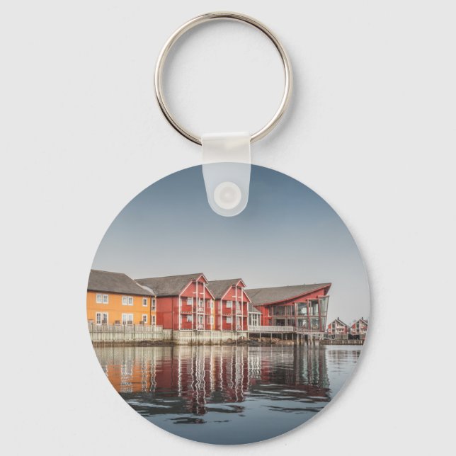 Llavero Casas pintadas de Noruega (Anverso)