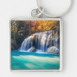 Llavero Cascada de Erawan en la provincia de Kanjanaburi e