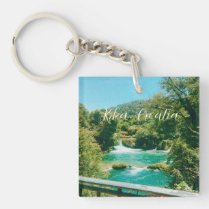 Llavero Cascada Krka, Croacia Recuerdo de Viaje