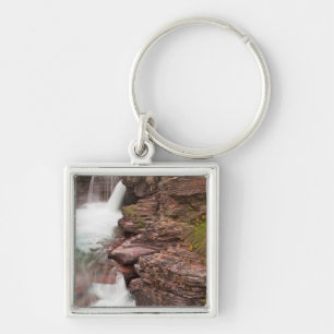 Llavero Cascada St Mary en el Parque Nacional Glaciar en
