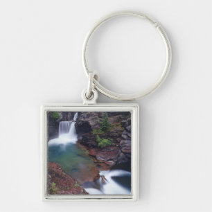 Llavero Cascada St Mary en el Parque Nacional Glaciar en