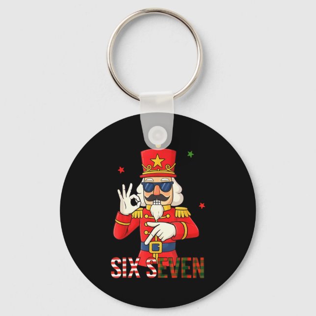 Llavero Cascanueces 67 Seis Siete Navidad Meme Humor Hombr (Anverso)