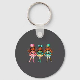 Llavero Cascanueces de Navidad Niñas Negras Kids Festivo X