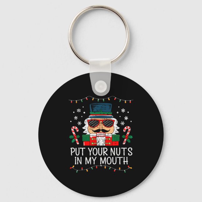 Llavero Cascanueces Travieso Pon Tus Nueces En Mi Boca Chr (Anverso)