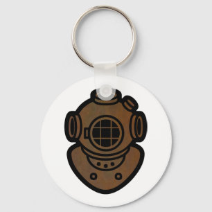 Llavero Casco de cobre amarillo del salto