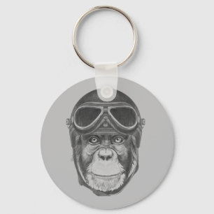 Llavero Casco Vintage Chimpanzee