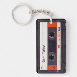 Llavero Casete de mixtape de audio retro OW personalizado
