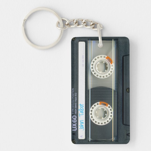 Llavero Casete de mixtape de cinta de audio Retro T6 perso (Frente)