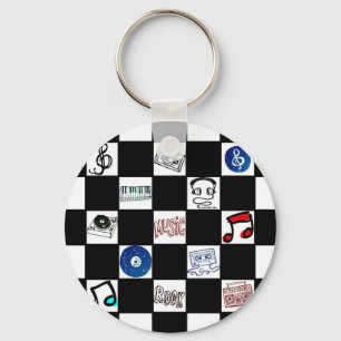 Llavero Casetes y más de música retros del tablero de