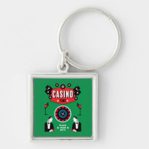 Llavero Casino Juego de Poker Ruleta 
