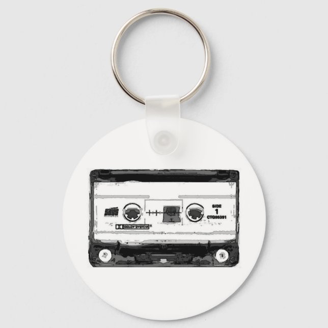 Llavero Cassette de arte pop (Anverso)