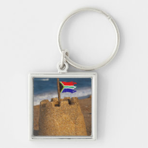 Llavero Castillo de arena con bandera sudafricana, Umhlang