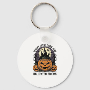 Llavero Castillo de calabaza de Halloween camiseta vintage
