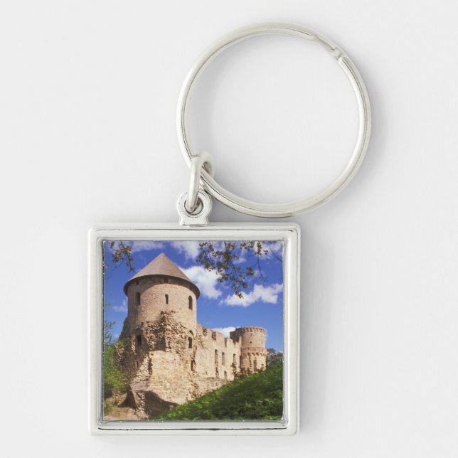 Llavero Castillo de Cesis en el centro de Letonia. (Frente)