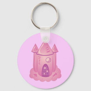 Llavero Castillo de cuento de hadas rosa