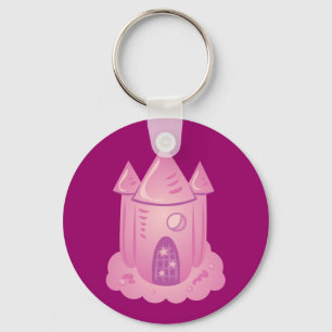 Llavero Castillo de cuento de hadas rosa