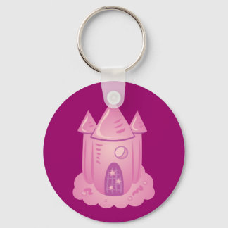 Llavero Castillo de cuento de hadas rosa