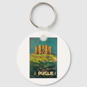 Llavero Castillo de Monte Puglie Vintage Viajes de arte