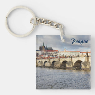 Llavero Castillo de Praga y foto del recuerdo del puente